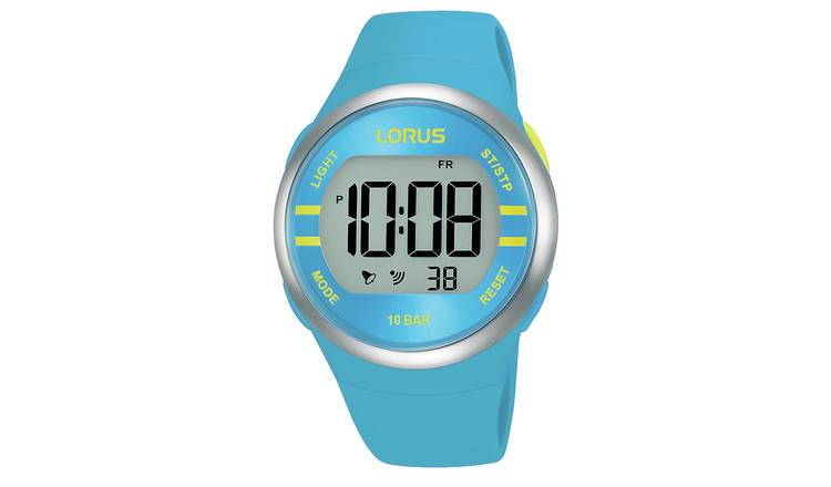 Buy Lorus Digital Bright Blue Strap Watch | Men's watches | Argos