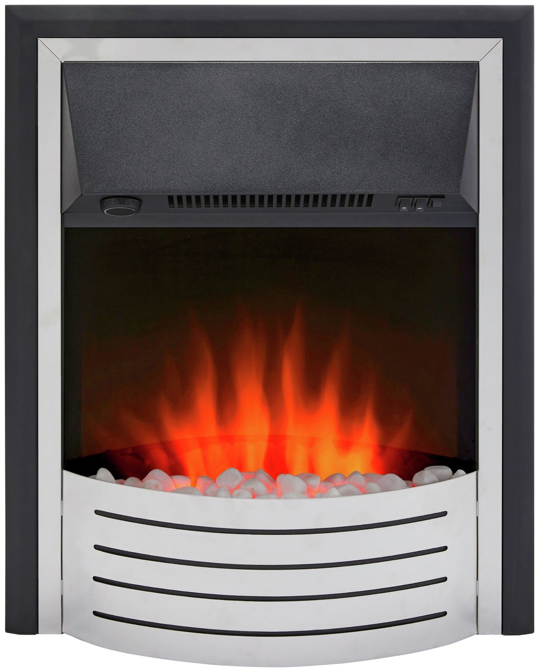 Glen Fulford 2kW Contemporary Inset Fire - Stainless Steel