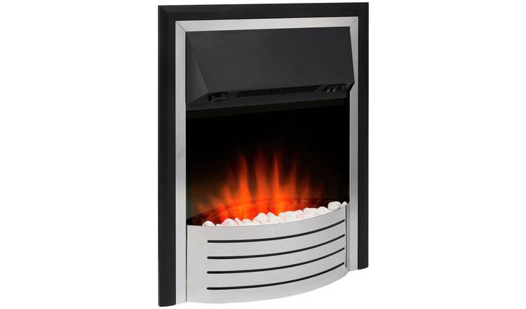 Buy Glen Fulford 2kW Contemporary Inset Fire - Stainless Steel | Electric  fires | Argos