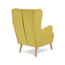 Buy Argos Home Callie Fabric Wingback Chair - Mustard Yellow