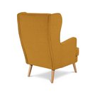 Buy Argos Home Callie Fabric Wingback Chair - Mustard Yellow