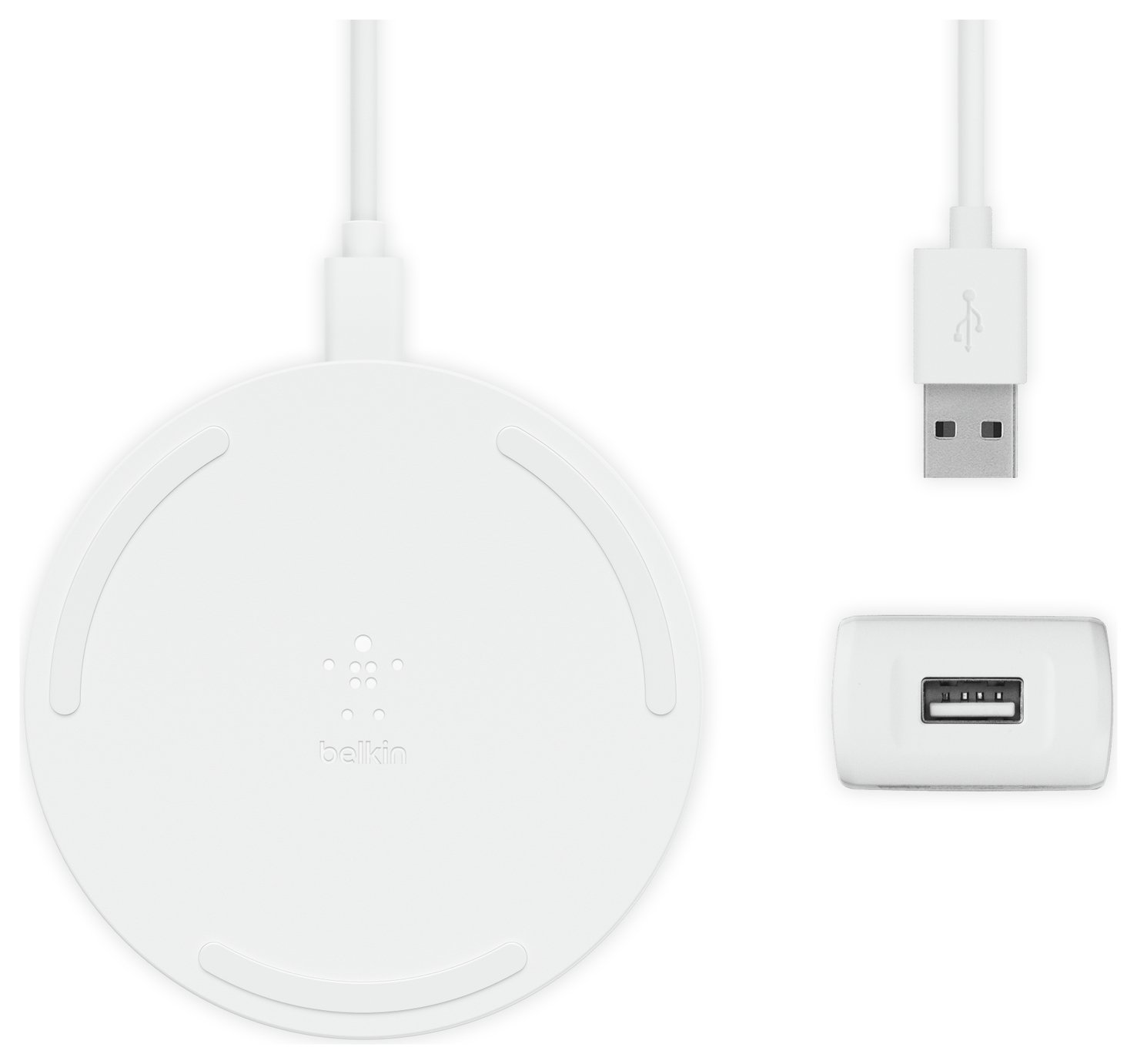Belkin 10W Qi Wireless Charger Pad with Plug - White