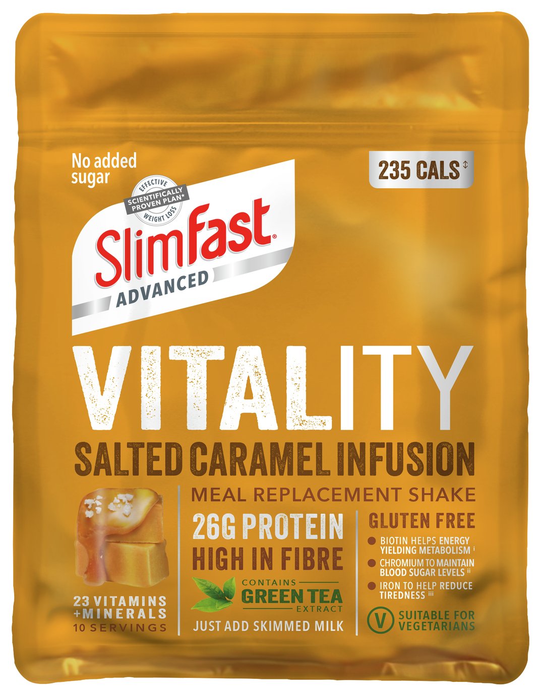 SlimFast Advanced Vitality Salted Caramel Infusion Shakes review