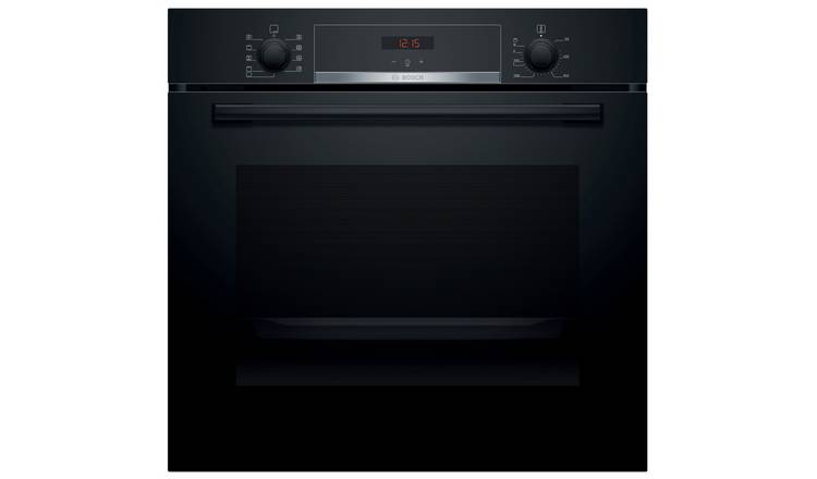 Black built store in electric oven