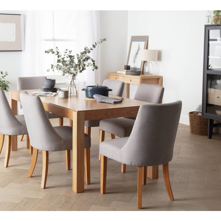 Buy Habitat Drio Extending Oak 4 10 Seat Dining Table Dining tables Habitat