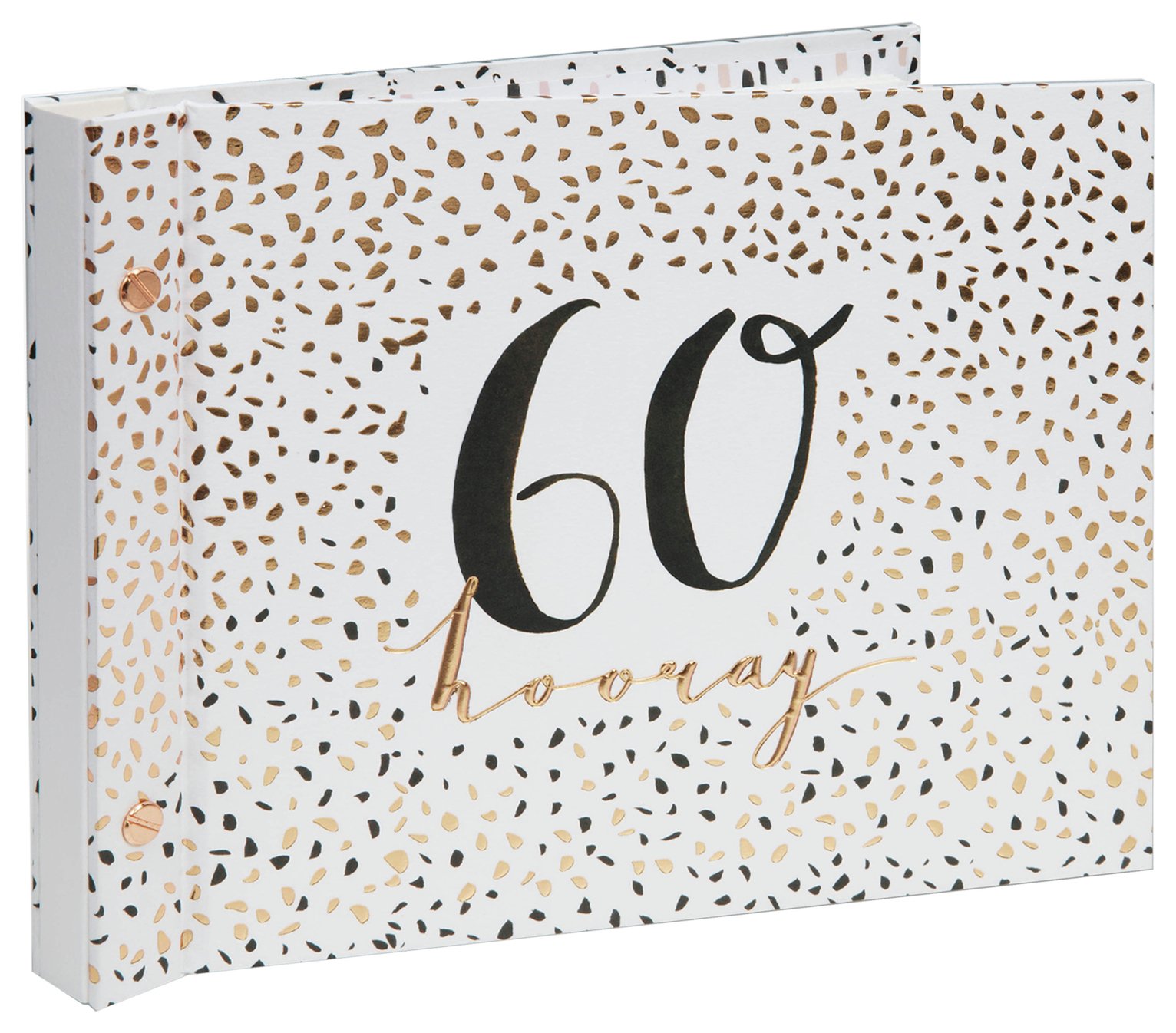 Hotchpotch Luxe 60th Birthday Guest & Photo Book - Rose Gold