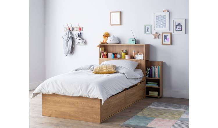 Argos Home Lloyd Oak Effect Cabin Bed, Headboard & Mattress 0