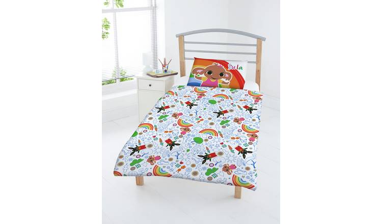 Pillowcase Set Toddler 2-in-1 Design Bing Bunny Flop Whoosh Cot Duvet Cover 