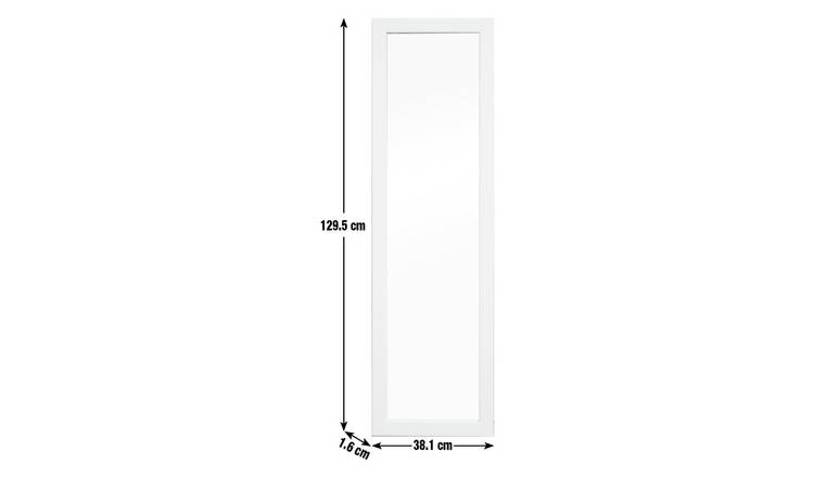 Buy Argos Home Over the Door Mirror White Wall mirrors Argos