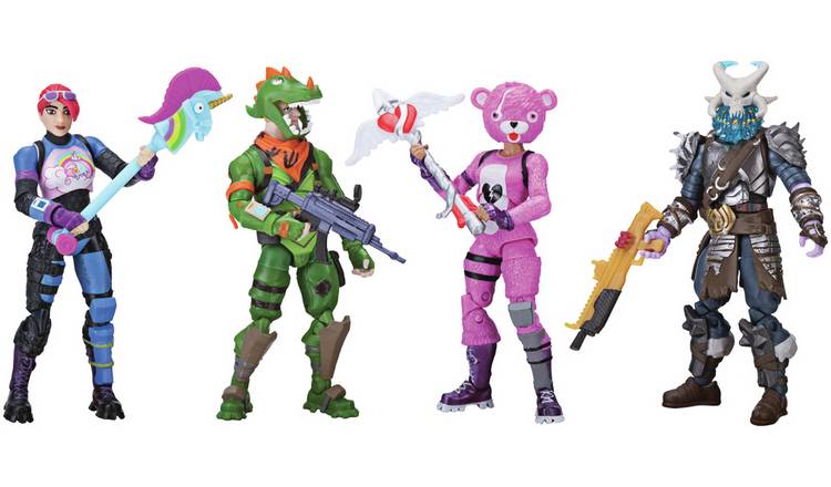 Buy Fortnite Squad Mode 4 Inch Core Figure 4 Pack Series 1 Playsets And Figures Argos - buying the new superhero animation pack roblox