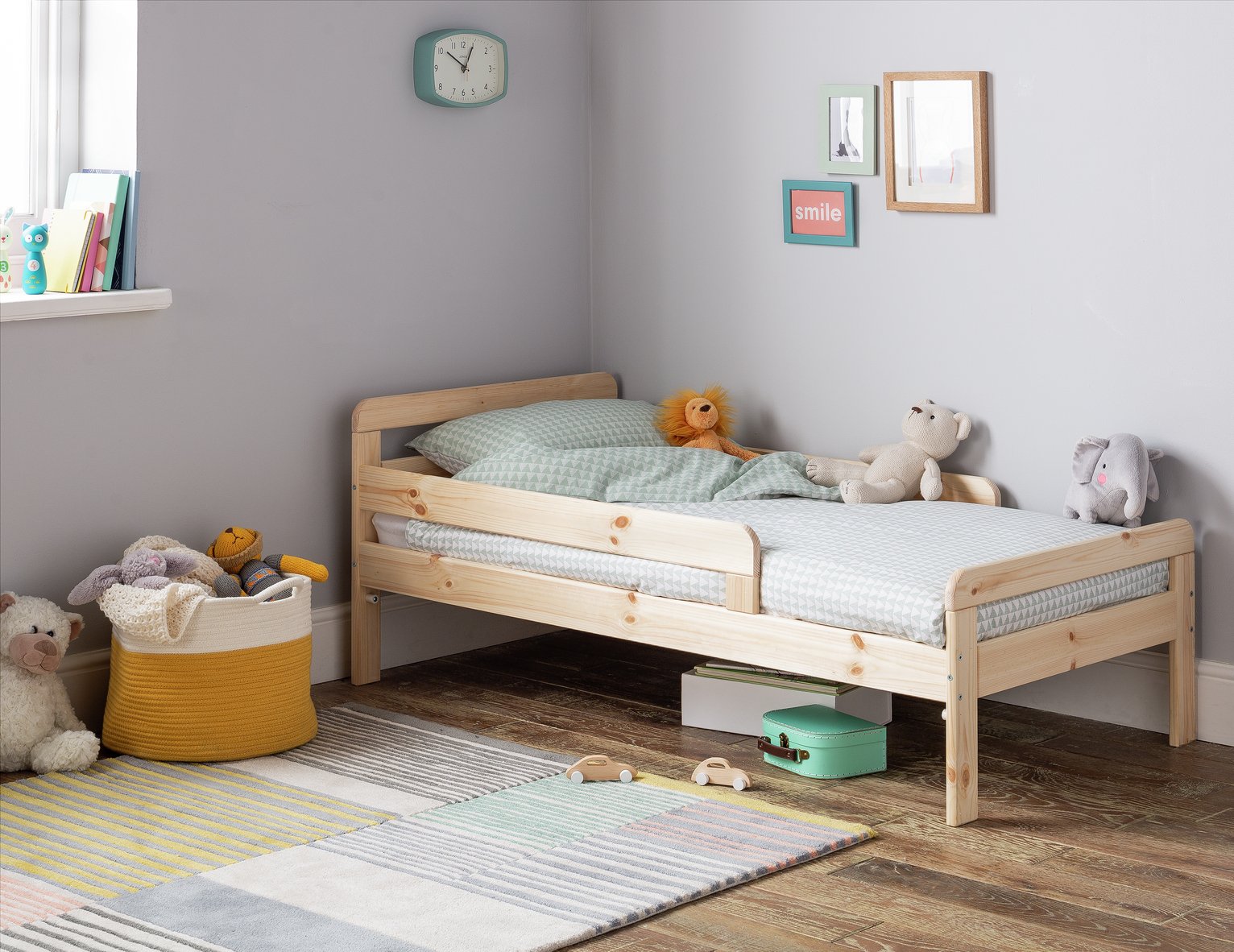 Argos Home Ellis Pine Toddler Bed