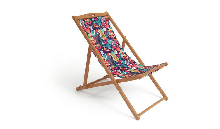 Buy Habitat Wooden Deck Chair - Global Market | Garden chairs and sun