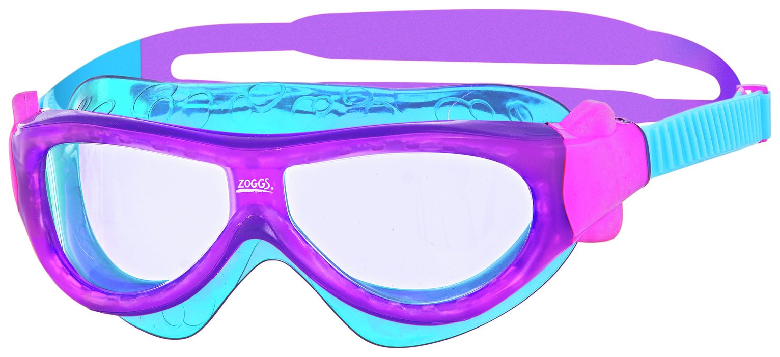 Zoggs Phantom Kid's Mask Swimming Goggles - Purple and Blue