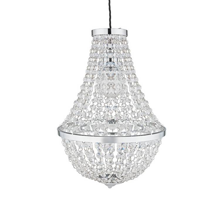 Argos Home Empire Chandelier Easy Fit Pendant Shade - Chrome 0