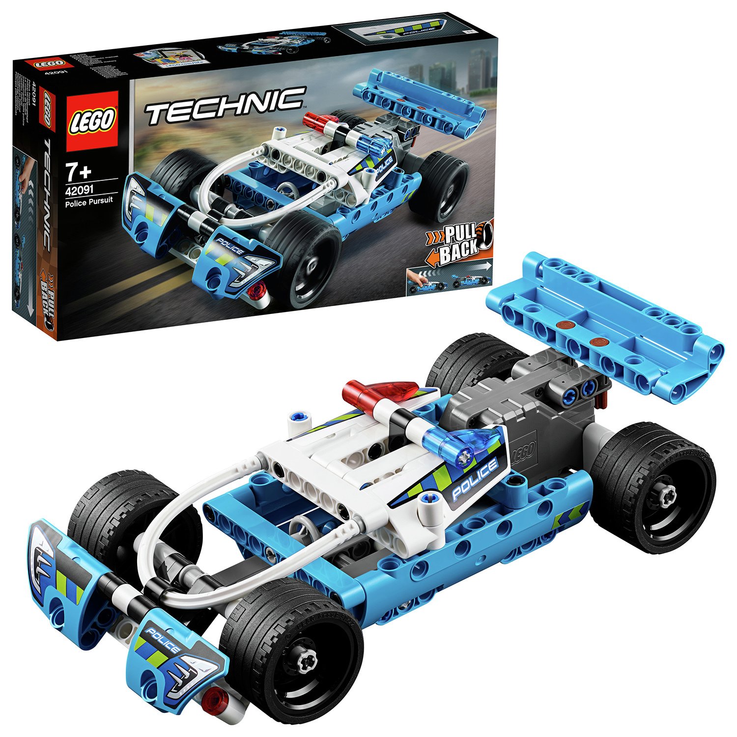 LEGO Technic Police Pursuit 4x4 Toy Car Model - 42091
