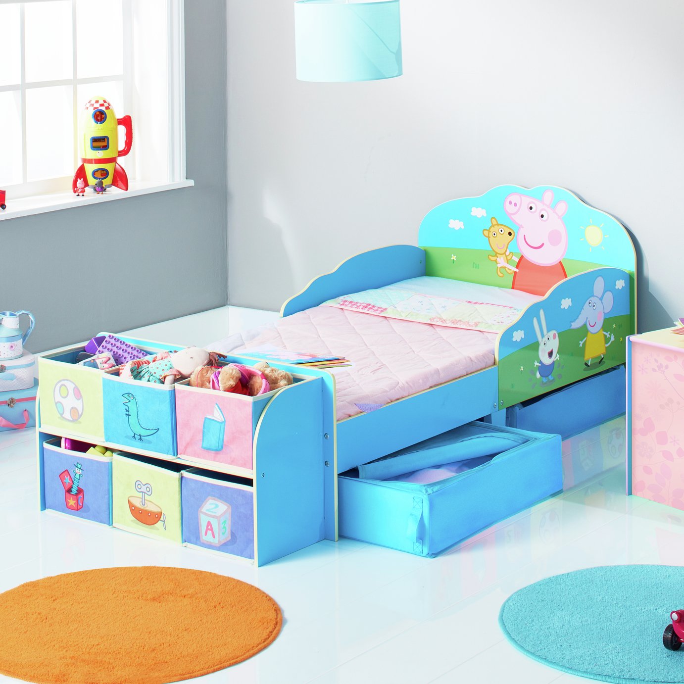 Peppa Pig Toddler Bed Cube & Kids Mattress