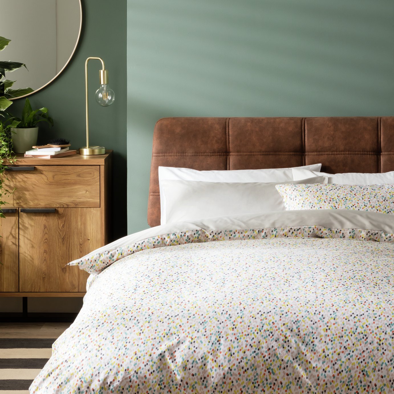 Habitat Angelica Dots Bedding Set - Single