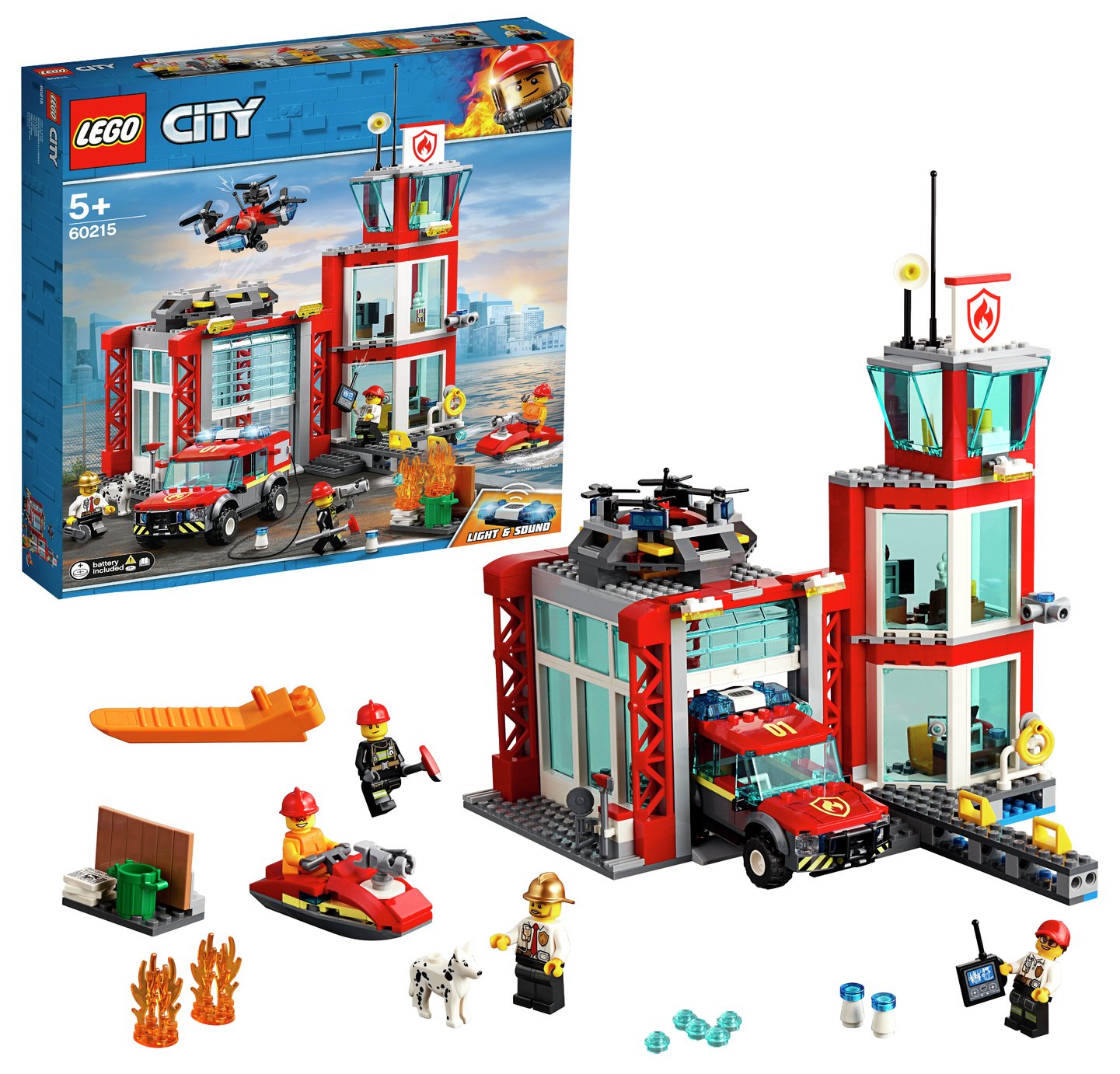 LEGO City Fire Station Building Set 60215