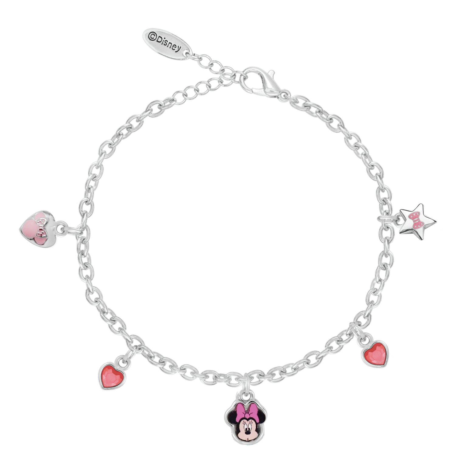 Disney Minnie Mouse Enamel Charm Bracelet