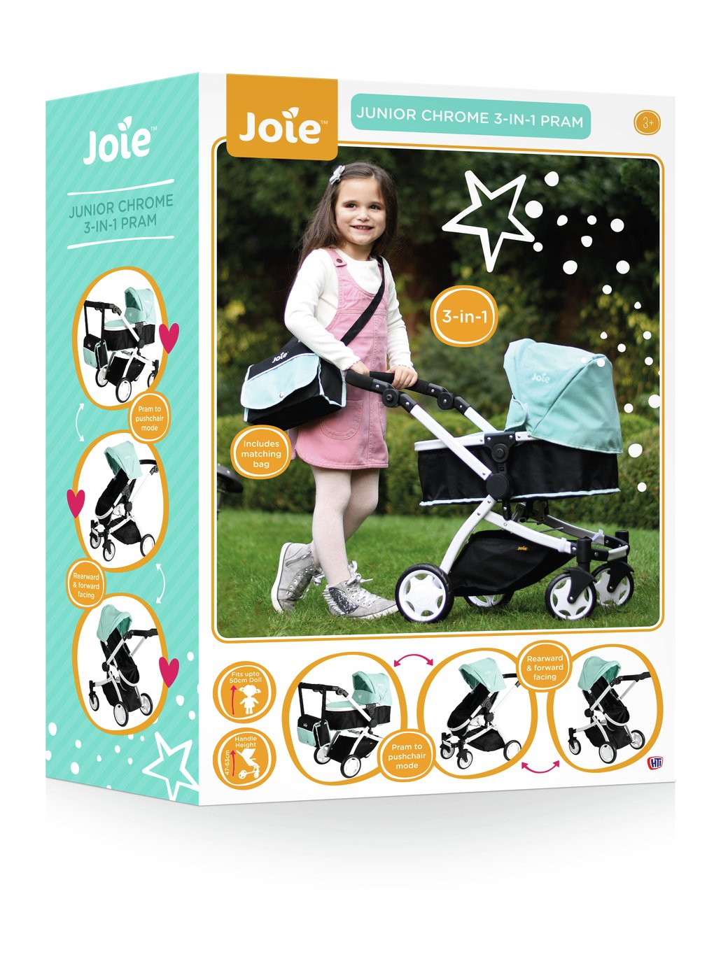 joie junior chrome 3 in 1 pram