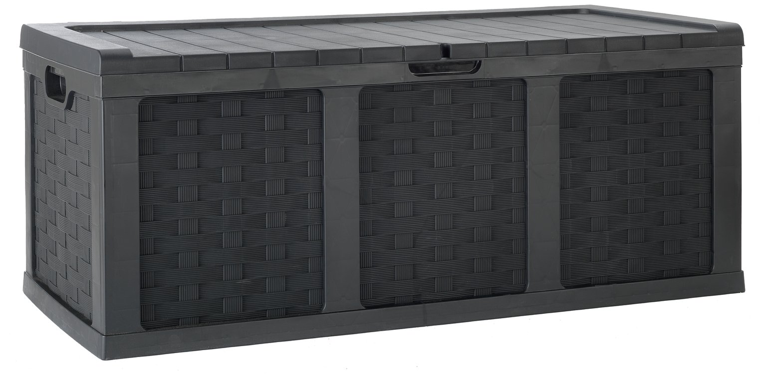 McGregor 634L Rattan Storage Box - Black