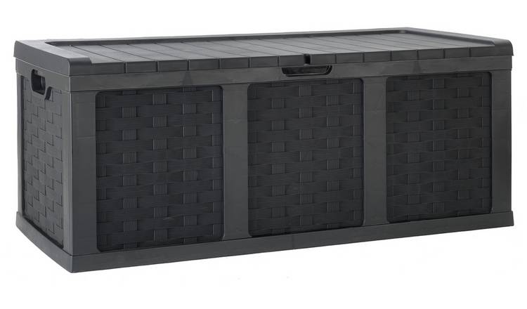 McGregor 634L Rattan Storage Box - Black