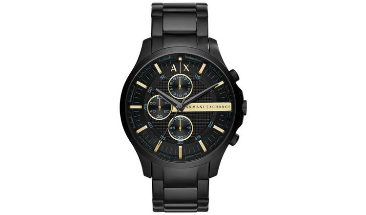 Buy Armani Exchange Black Dial Stainless Steel Watch | Men's watches ...