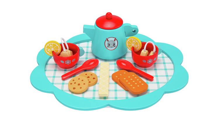 Childrens wooden tea clearance set