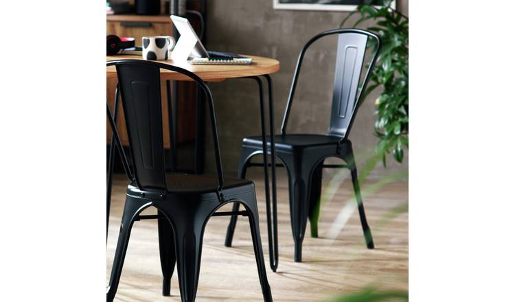 Black garden chairs online argos