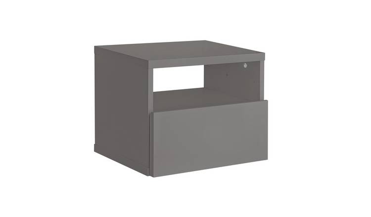 Buy Argos Home Jenson Gloss Floating Bedside Table Grey Bedside Tables Argos