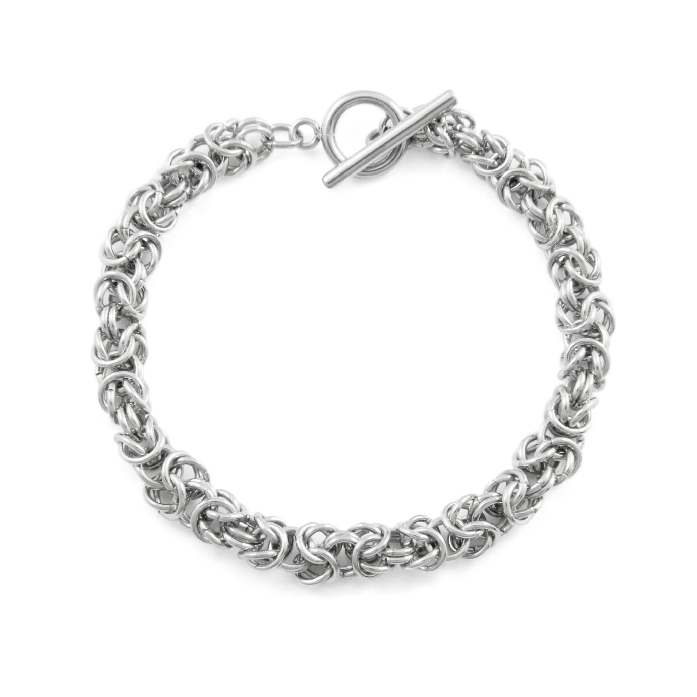 Revere Men's Silver Stainless Steel Chunky Bracelet