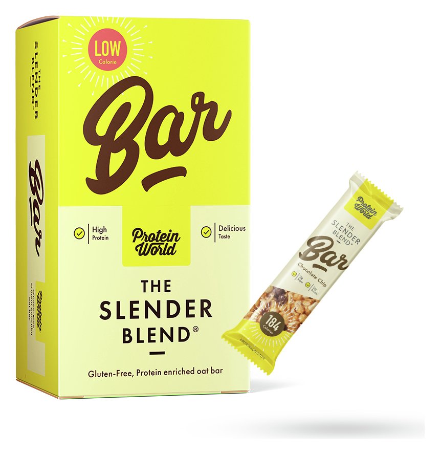 Protein World Slender Blend Chocolate Chip Bars x 10