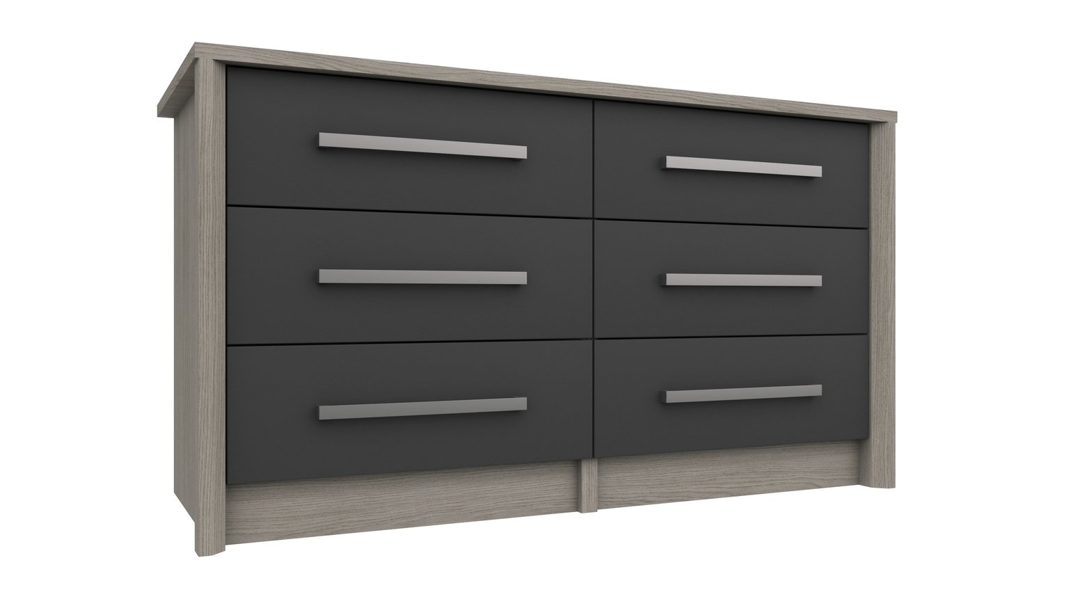 Grasmere 3   3 Drawer Chest - Dark Grey