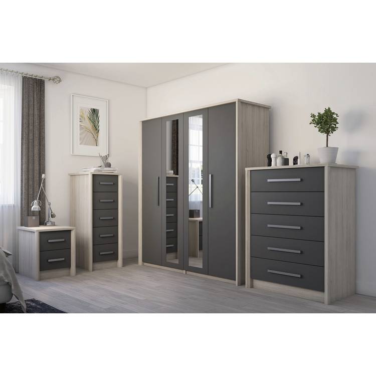 Grasmere 6 Drawer Chest - Dark Grey 0