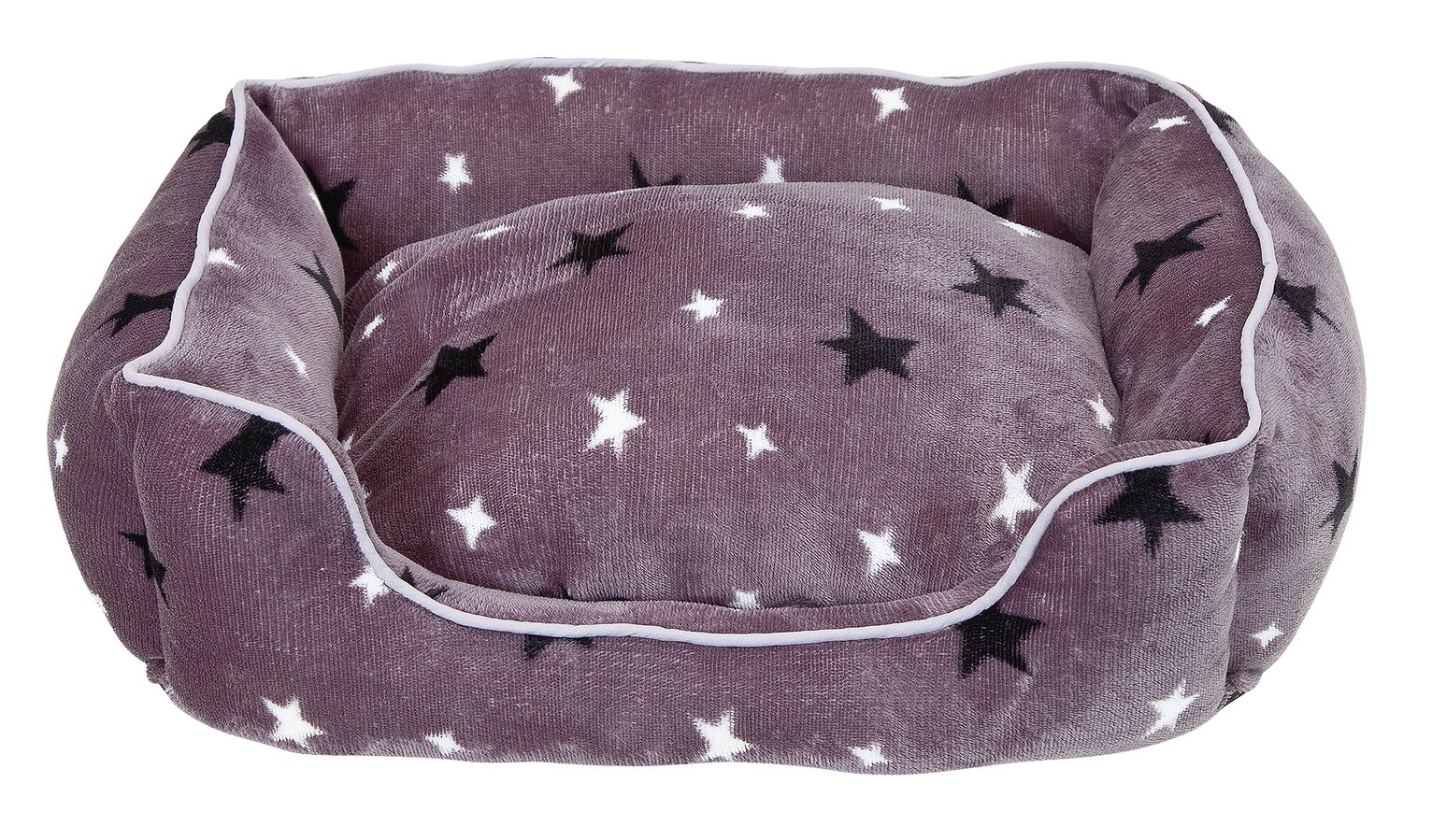 Stars Plush Square Bed - Small