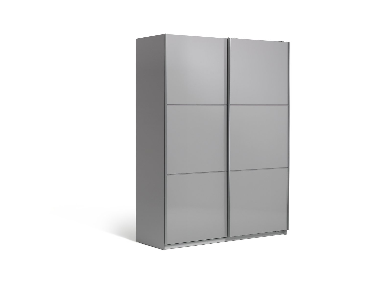 Habitat Holsted Gloss Medium Sliding Wardrobe - Grey