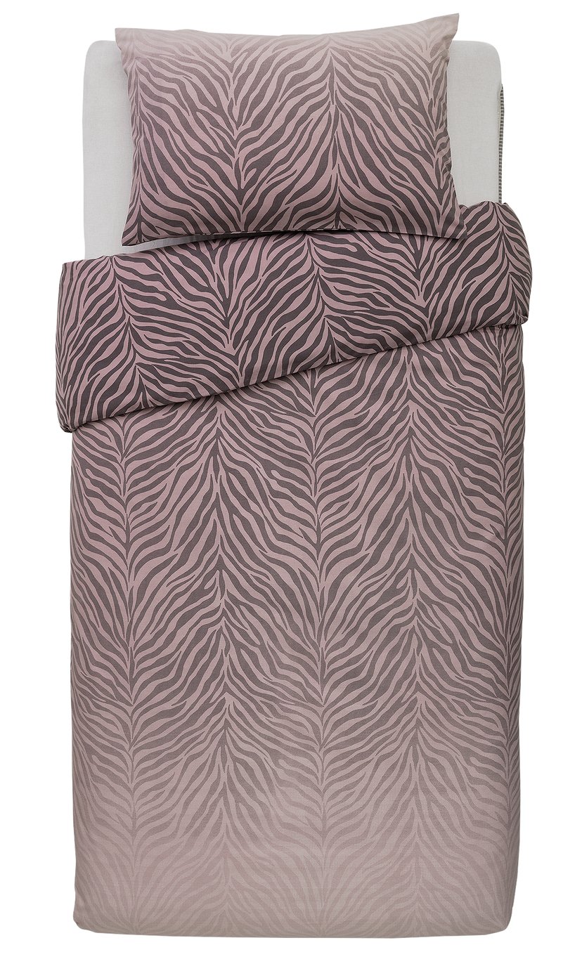 Argos Home Blush Zebra Ombre Bedding Set Review