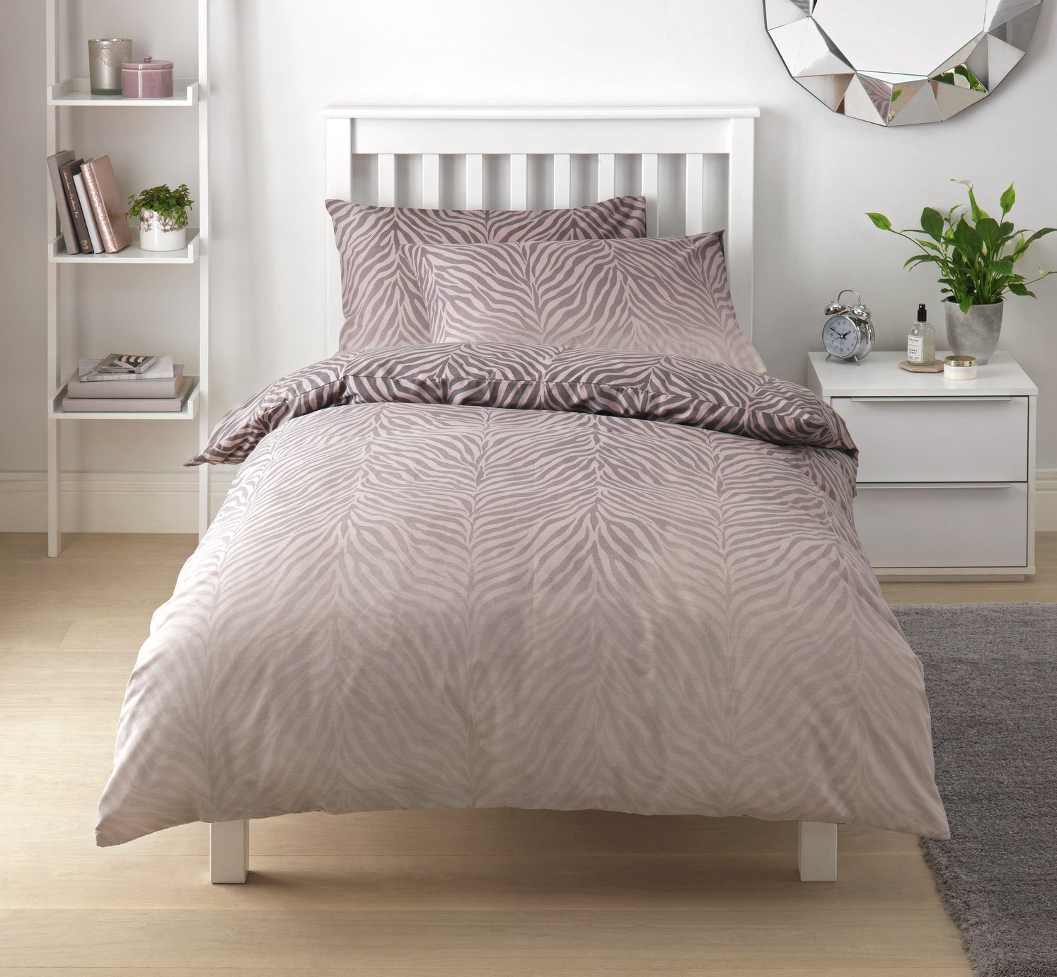 Argos Home Blush Zebra Ombre Bedding Set Review