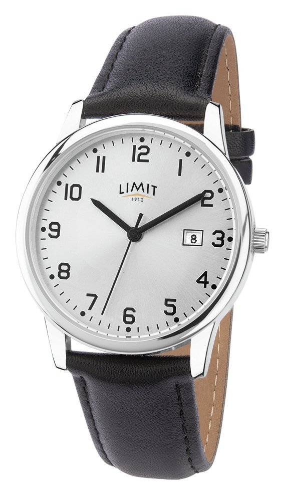 Limit Men's Black Faux Leather Strap Watch Review