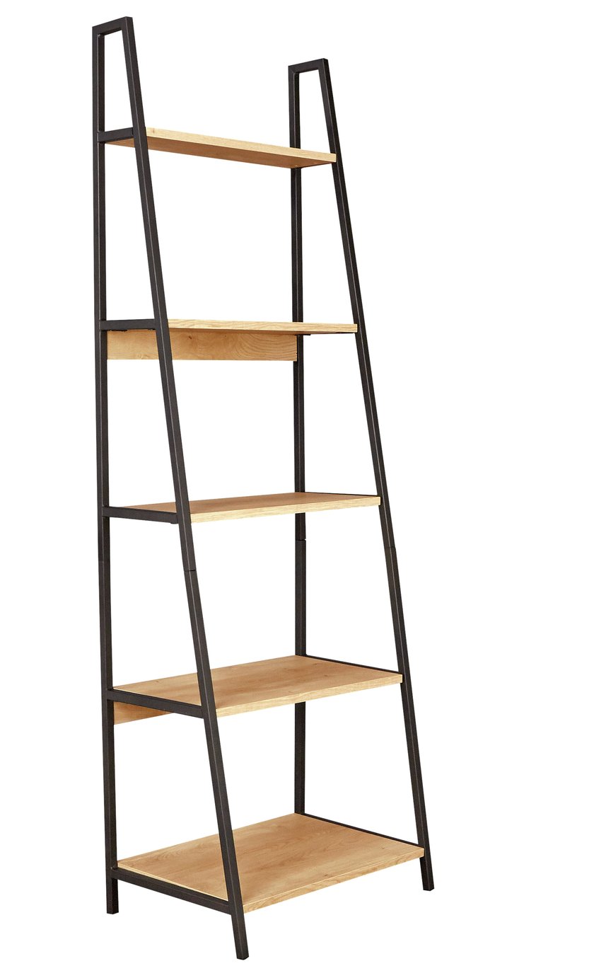 Argos Home Nomad 5 Shelf Leaning Unit - Light Oak Effect