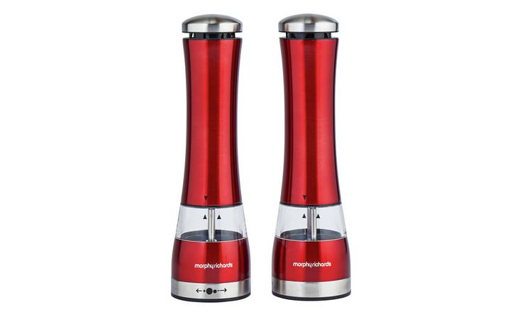 Buy Morphy Richards Accents Salt and Pepper Mills Red Salt and pepper mills Argos