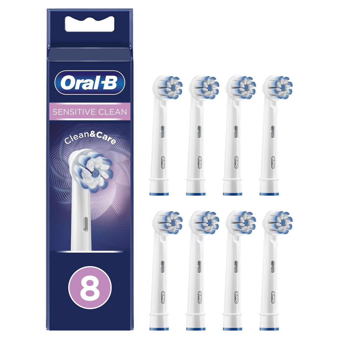 Buy Oral-B Sensitive Clean Electric Toothbrush Heads - 8 Pack | Brush ...