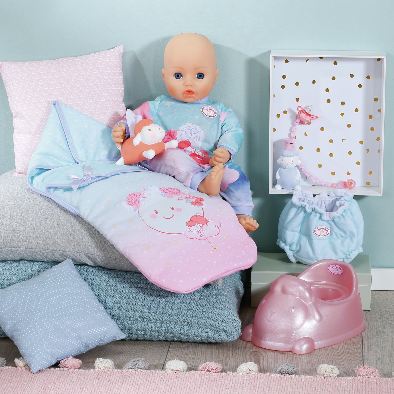 baby annabell sweet dreams set