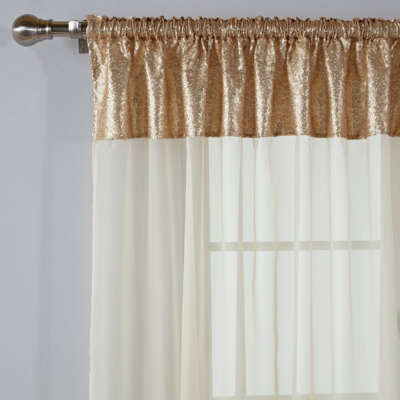 Argos Home Sequin Voile Curtain Panel Review