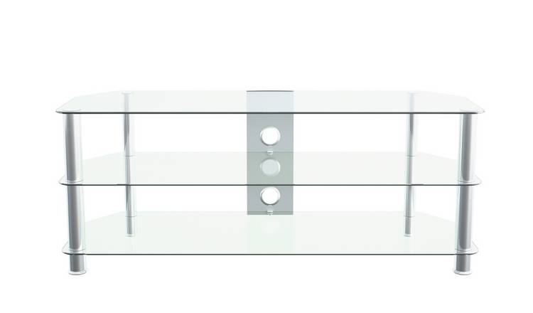 AVF Up To 65 Inch Glass TV Stand - Clear