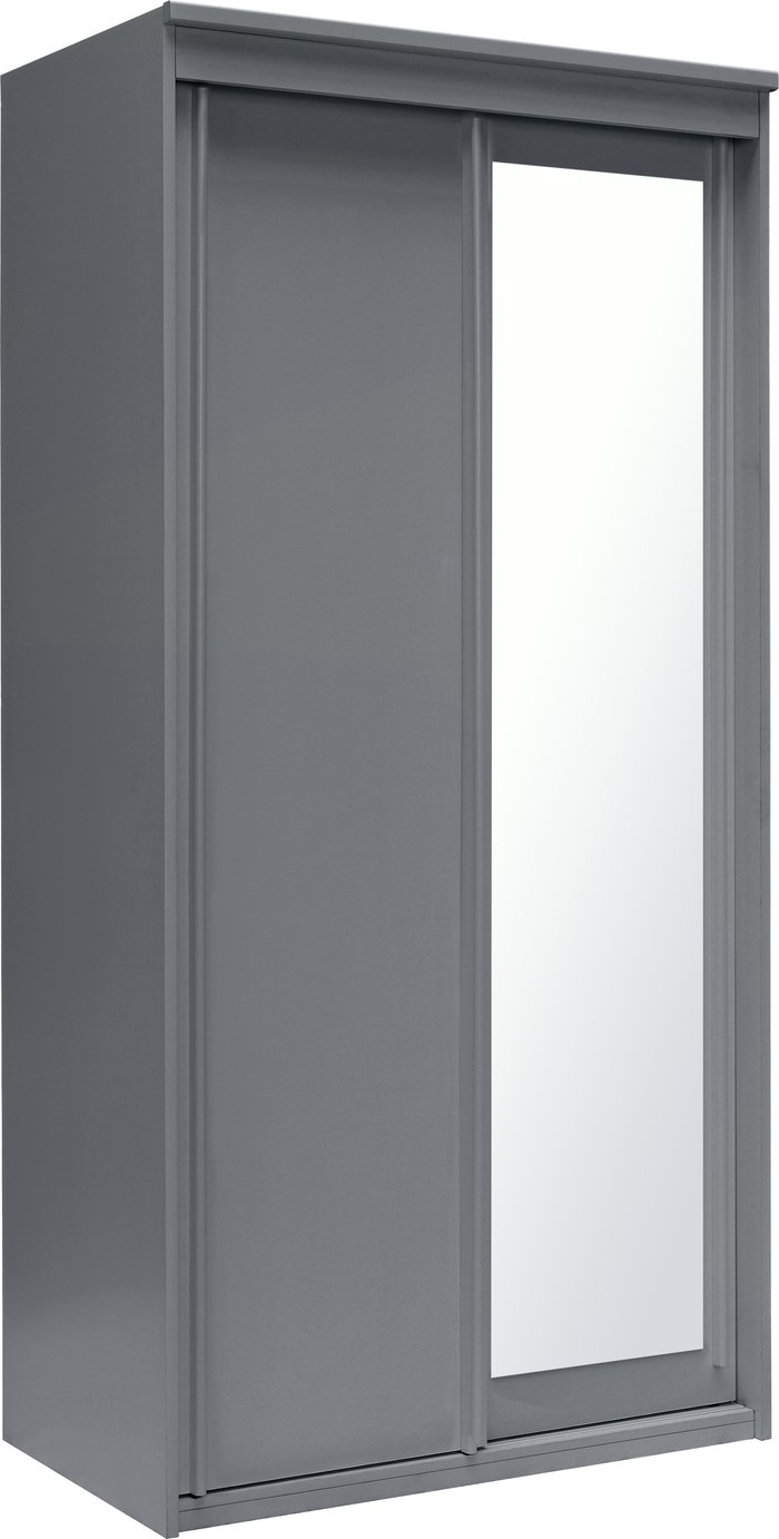 Argos Home Hallingford Grey 2 Door Sliding Mirrored Wardrobe Reviews