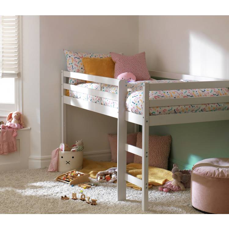 Argos Home Kaycie Shorty Mid Sleeper & Kids Mattress - White 0