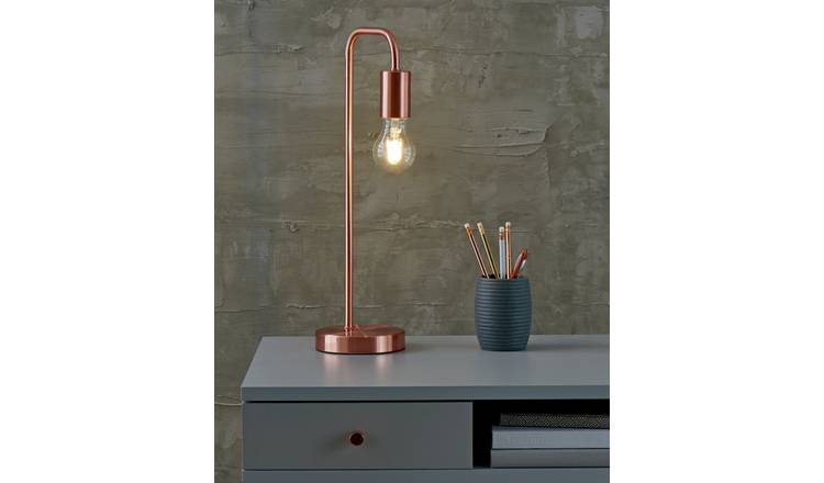 Buy Habitat Rayner Table Lamp - Rose Gold | Table lamps | Argos