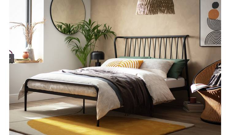 King size metal and deals wood bed frame