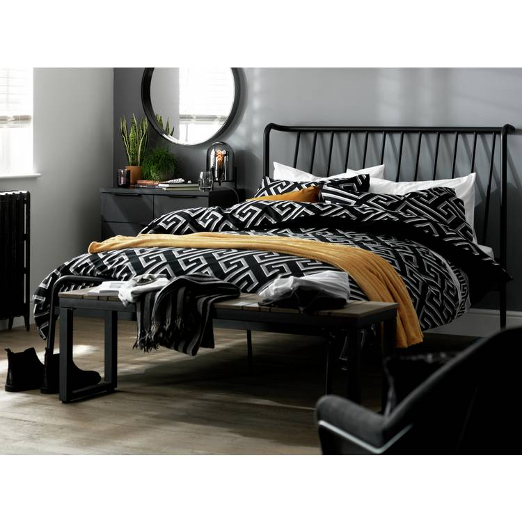 Habitat Kanso Kingsize Metal Bed Frame - Black 0